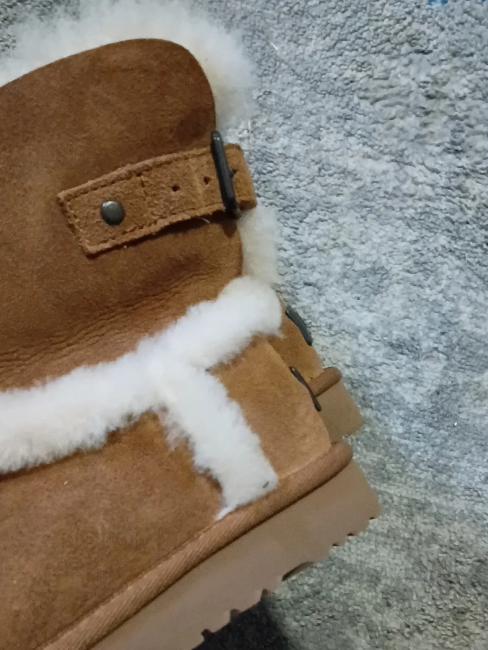Classic Brown Suede Shearling UGG Winter Boots